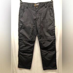 Carhartt Force Extremes Convertible Cargo Pants Gray 40x32 (Actual Inseam 31")